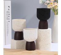 1 pièce Brûle-encens en résine rayé minimaliste compact, convient pour la décoration de vacances, l'ornement d'espace de yoga et la diffusion de parfum. Parfait comme cadeau de rentrée scolaire, souve