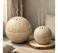 1 pièce Brûle-encens rond, style Wabi-Sabi et esthétique Zen, convient pour le salon, la salle de thé et la décoration de la maison L,MABS