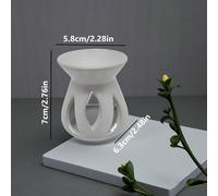 1 pièce Brûleur d'encens aromathérapie en céramique fait main à trois lobes, style japonais chauffe-bougie et huile essentielle, décoration cadeau Taille Uniqueporcelaine