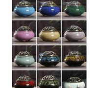 1 pièce Brûleur d'encens en céramique, décoration d'intérieur, convient pour l'encens en bâton/cône/disque, brûleur d'encens en disque rond, brûleur d'encens de sauge, encens d'usage domestique, porte