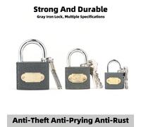 1 pièce Cadenas épais, serrure en fer grise à un chiffre, cadenas, serrure de tiroir pour dortoir d'étudiant, serrure d'armoire de maison, serrure de porte d'entrée, anti-vol, serrure en fer anti-pris