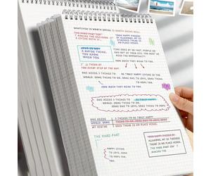 1 pièce Cahier à grille relié à spirale avec couvercle rabattant, retour à l'école A5,B5Papetier