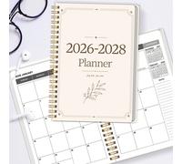 1 pièce Cahier de planification hebdomadaire et mensuelle à spirale 2026-2028, agenda de rendez-vous académique, journal pour améliorer la productivité, convient pour la maison, l'école et le travail,