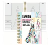1 pièce Cahier personnalisé format A5 pour la rentrée scolaire, modèle de ligne de style rapide et simple | Modèle de pose de dessin de mode personnelle très pratique (Mode et Beauté) Fournitures scol