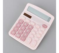 1 pièce Calculatrice numérique de couleur unie, petite calculatrice rose pour le bureau et l'école, rentrée scolaire Taille UniqueABS