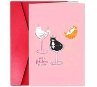 1 pièce Carte d'anniversaire amusante avec enveloppe - Convient aux propriétaires d'animaux de compagnie, aux passionnés de chats et de chiens, aux amis, aux parents, aux fils et aux filles. Les meill