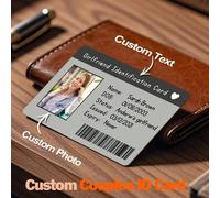 1 pièce Carte d'identité de couple personnalisée, carte d'identité de petit ami/petite amie, cadeau de couple personnalisé, cadeau unique, cadeau pour petit ami, cadeau d'anniversaire, meilleur cadeau