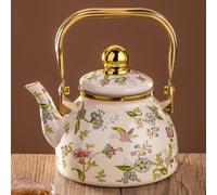 1 pièce Casserole émaillée, Cafetière, Théière, Bouilloire à grande capacité, Convient pour cuisinière à gaz et plaque à induction, Type universel 2,5L,2L,Pot en émail,A-1,2 L,C-1L,B-1,5 Lporcelaine