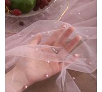 1 pièce Chemin de table en perle, écharpe de table en tulle transparent, nappe de table en filet moelleux et transparent, convient pour les anniversaires, la Saint-Valentin, les bals 81 cm * 100 cm,81