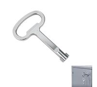 1 Pièce Armoire Électrique en Alliage de Zinc Chromée 90x55mm e Sécurité pour Coffret de Distribution, Compteur d'Eau et d'Électricité, Outil Manuel pour Usage Professionnel et Domestique