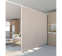1 pièce Cloison de rideau pliable sans tige, tissu décoratif suspendu toutes saisons pour chambre de location, chambre à coucher, salon, de haute qualité Beige 254 cm x 240 cm,Bleu 254 cm x 240 cm,Ble