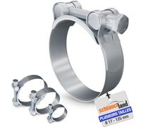 1 Pièce COLLIER DE SERRAGE A2 INOX Ø 104-112mm W4 HEAVY DUTY réglable | LARGE CHOIX | T-Bolt Serre Tuyau Tube ULTRA RÉSISTANT Haute Pression Acier inoxydable 304 | Renforcé double boulon PREMIUM