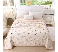 1 pièce Couette imprimée avec motif de cœur de dessin animé, couette légère, tissu en mélange de polyester doux, lavable en machine, idéal pour la décoration de chambre, design de literie moderne, con