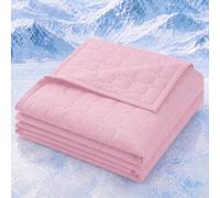 1 pièce Couette rafraîchissante, couvre-lit, literie rose, couette de climatisation, décoration de chambre, respirante & légère, super douce & confortable, convient pour lit simple/double/queen/king,