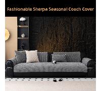 1 pièce Coussin de canapé en chenille tissée colorée à bord droit, housse de canapé de luxe moderne, jeté de canapé universel enveloppant pour toutes les saisons, housse de canapé antidérapante et ant