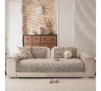 1 pièce Coussin de canapé en chenille tissée colorée à bord droit, housse de canapé de luxe moderne, jeté de canapé universel toutes saisons à couverture complète, housse de canapé fixe antidérapante 