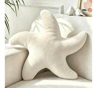 1 pièce Coussin décoratif en peluche en forme d'étoile de mer, doux pour le canapé, le lit, la chambre, le salon, l'extérieur, le jardin, crée une ambiance estivale 40*40,50*50,30*30Polyester