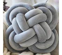 1 pièce Coussin décoratif tressé fait main, nœud chinois, doux et confortable, convient pour le salon, le canapé, la chambre à coucher, les oreillers de décoration, deux tailles disponibles, la petite