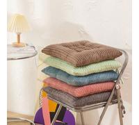 1 pièce Coussin épais de couleur unie 3D gaufré, texture douce et rebondie, convient pour la maison, le bureau et les longues séances, tapis de tatami/chaise/fauteuil de bureau rose,vert,bleu,gris,bru