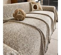 1 pièce Couverture de canapé en chenille, style bohème, résistante à la poussière, aux taches et aux décolorations. Protège le canapé contre les griffures de chat. Convient pour toutes les saisons. La