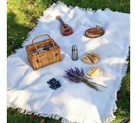 1 pièce Couverture de pique-nique style Ins, couverture de plage, couverture de pique-nique extérieure pour la Saint-Valentin et Pâques, tapis de sol extérieur doux et pliable, idéal pour le camping e