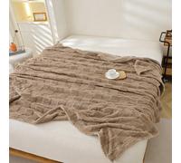 1 pièce Couverture douce et confortable en flanelle gaufré de couleur café, convient pour la chambre à coucher et la chambre d'amis 100*150,120*200,150*200,180*200,200*230,80*100Géométrique,Carreau,Mo