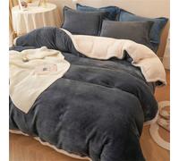 1 pièce Couverture en fausse fourrure style bohème à double épaisseur avec bordure, chaude pour l'automne/l'hiver, peut être utilisée comme jeté ou literie, couleur unie, couverture en sherpa douce et