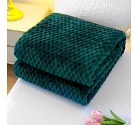 1 pièce Couverture en flanelle confortable, super douce & légère, design jacquard hexagonal Halloween pour toutes les saisons, convient pour la maison, Noël, le camping, la décoration de chambre à la