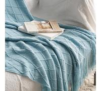 1 pièce Couverture En Tricot Pour Canapé , Chaise , Lit , Bureau , Été , Sieste , Taille UniqueGéométriqueTissu tricoté