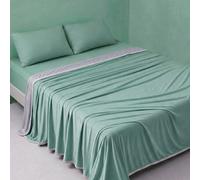 1 pièce Couverture rafraîchissante vert aqua, mode minimaliste, matériau en fil rafraîchissant, bordure renforcée, offre une expérience fraîche et confortable pour les personnes sensibles à la chaleur