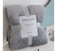 1 pièce Couvre-lit Épais En Flanelle Couper Fleur À Carreaux Unicolore Pour Toutes Les Saisons 100*150,120*200,150*200,180*200,200*230,70*100Géométrique,Carreau,Motif texturéFlanelle