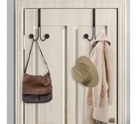 1 pièce Crochet de porte monté au mur, design à double boule, cintre pour vêtements pour chambre à coucher, salle de bain, cuisine, porte-serviette, porte-chapeau, porte-sac, porte-parapluie, solution