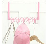 1 pièce Crochet de porte rose mignon - Crochet à serviette nœud élégant, porte-serviette robuste, décoration de chambre adorable, convient pour 5 crochets dans la chambre, la salle de bain, la cuisine
