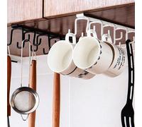 1 pièce Crochet de tasse avec 12 crochets/6 crochets, étagère de rangement de cuisine économisant l'espace, étagère multifonctionnelle pour la maison, porte-tasse, égouttoir à éponge, organisateur de 