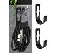 1 pièce Crochet pour tuyau d'arrosage, support mural en plastique pour tuyau d'eau, fournitures pour la maison (plastique) Taille Unique,noir + noir,1 pièce - Grand noir,1 pièce - Vert grande taille,V