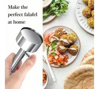 1 pièce Cuillère à boulettes de viande en acier inoxydable, cuillère à faire des sandwichs de salade, des boulettes de riz et de viande, moule de pression créatif pour boulettes de porc et de bœuf pou