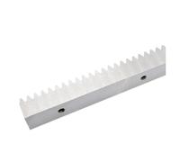 1 pièce de crémaillère droite avec alésages filetés inférieurs, module 3/1/1,5/2/2,5, crémaillère de rail de guidage à pignon de 1500mm pour équipement CNC(1 Module 15x15x1500mm Quenched)