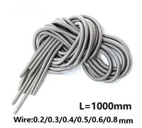 1 pièce de fil de 0,2 mm, 0,3 mm, 0,4 mm, 0,5 mm, 0,6 mm, 1 mètre, ressort de tension en acier inoxydable, ressort d'extension, diamètre extérieur 2 mm/3 mm/4 mm/5 mm/6 mm/8 mm