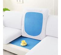 1 pièce de housse de coussin de canapé en soie de lait de couleur unie, élastique, convenant à toutes les saisons Siège unique,2 Sièges,3 Sièges,Housses de dossier de canapé,En forme de L,Plus S,Plus 