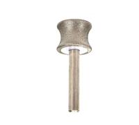 1 pièce de meule diamantée Concave de 10mm, grain 400, outil rotatif à tige de 6mm for l'affûtage et le polissage de la céramique de Jade en verre