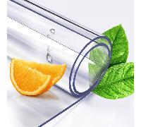1 pièce de protège-nappe en PVC transparent, de conception rectangulaire, imperméable et résistant à l'huile, convenant pour la cuisine, la coiffeuse, le bureau, la table à manger, fournitures de cuis