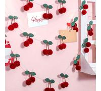 1 pièce Décoration de couronne de fleurs de cerisier, boule en peluche de décoration d'anniversaire de fleurs de cerisier, guirlande suspendue DIY, décoration murale pour chambre à coucher, décoration