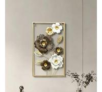 1 pièce Décoration murale suspendue, Décoration murale en acrylique de feuille chinoise moderne, Convient pour le mur de fond, le salon et la chambre à coucher. : Décoration murale suspendue de feuill