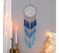 1 pièce Décoration murale tissée à la main, Attrape-rêves de style bohème avec franges, Décoration murale pour la maison et l'appartement, Pendaison de crémaillère, Décoration de salle de yoga/méditat