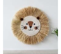 1 pièce Décoration suspendue en animal dessin animé tressée en raphia, mignonne et confortable pour la chambre d'enfant, le salon, la chambre à coucher, la décoration murale Taille Unique,Ensemble de