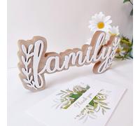 1 pièce Décoration suspendue en bois avec motif de lettre, meilleur cadeau Taille Unique,or blanc,or noirbois