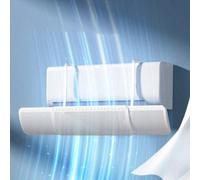 1 pièce Déflecteur de vent pour climatiseur, sans installation nécessaire, déflecteur de sortie d'air AC, type suspendu, bouclier de vent universel pour climatiseur ABS