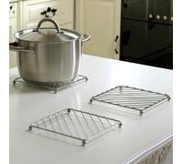 1 pièce Dessous de plat carré résistant à la chaleur, sous-plat, dessous de tasse, protecteur de table, étagère de rangement de cuisine, tapis de casserole de cuisine. Articles de cuisine, accessoires