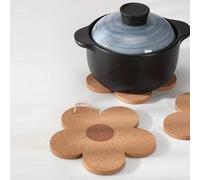 1 pièce Dessous de plat en bois isolant, dessous de plat créatif à motif floral pour table de salle à manger, Saint-Valentin, mariage de la Saint-Valentin, décoration de cuisine pour anniversaire, déc
