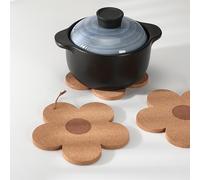 1 pièce Dessous de plat en bois isolant, dessous de plat design floral créatif pour table à manger, Saint-Valentin, mariage, anniversaire L,M,Ensemble (M+L)bois